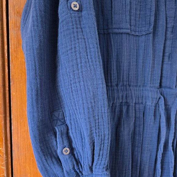 Madewell Blue Cotton Jumpsuit - Picture 8 of 9